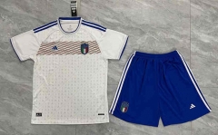 2022-2023 Italy Away White Soccer Uniform-6748