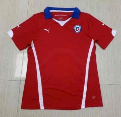 Retro Version 2014 Chile Home Red Thailand Soccer Jersey AAA-512