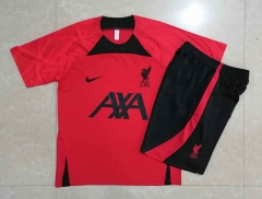 2022-2023 Liverpool Red Short-sleeved Thailand Soccer Tracksuit-815