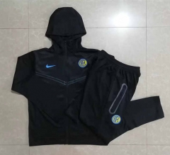 2022-2023 Inter Milan Black Thailand Soccer Jacket Uniform With Hat-815