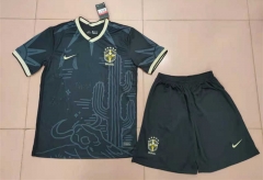 2022-2023 Brazil Black Soccer Uniform-718