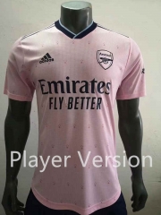 Player Version 2022-2023 Arsenal 2nd Away Pink Thailand Soccer Jersey AAA-518