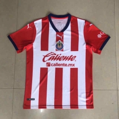 2022-2023 Deportivo Guadalajara Home Red&White Thailand Soccer Jersey AAA-HR