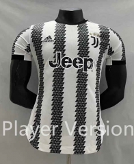 Player Version 2022-2023 Juventus Home Black&White Thailand Soccer Jersey AAA-CS