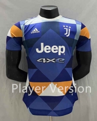 Player Version 2022-2023 Juventus 3rd Away Blue Thailand Soccer Jersey AAA-CS