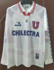 Retro Version 1996 Universidad de Chile Away White Thailand Soccer Jersey AAA-7T