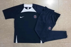 2022-2023 Paris SG Royal Blue Short-sleeved Thailand Soccer Tracksuit-815