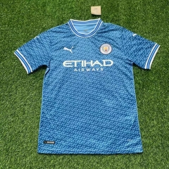 2022-2023 Classic Version Manchester City Blue Thailand Soccer Jersey AAA-305