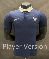 Player Version 2022-2023 France Royal Blue Thailand Soccer Jersey AAA-GB