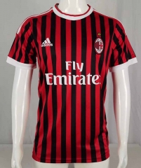 Retro Version 11-12 AC Milan Home Red&Black Thailand Soccer Jersey AAA-503