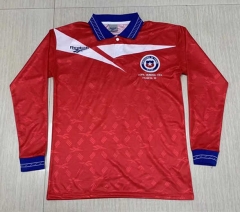 Retro Version 1998 Chile Home Red LS Thailand Soccer Jersey AAA-512