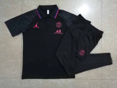2022-2023 PSG Black Thailand Polo Uniform-815