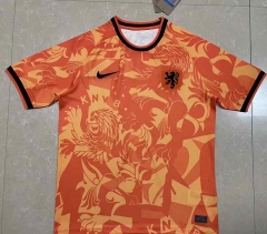 2022-2023 Netherlands Orange Thailand Soccer Training Jersey-0871