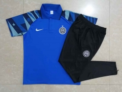 2022-2023 Inter Milan Camouflage Blue Thailand Polo Uniform-815