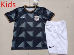 2022-2023 Corinthians Away Black Kids/Youth Soccer Unifrom-507