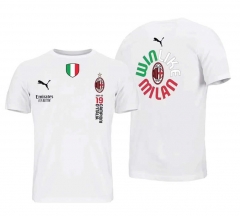 2022-2023 AC Milan White Cotton T-shirt-CS