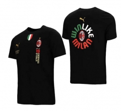 2022-2023 AC Milan 19th Black Cotton T-shirt-CS