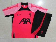 2022-2023 Liverpool Pink&Red Short-sleeved Thailand Soccer Tracksuit-815