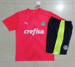 2022-2023 SE Palmeiras Red Short-sleeved Thailand Soccer Tracksuit -815