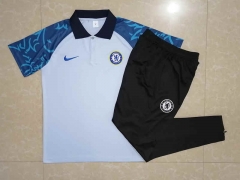 2022-2023 Chelsea White Thailand Polo Uniform -815