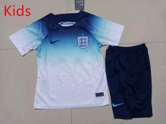 2022-2023 England Blue&White Kids/Youth Training Soccer Uniform-507