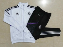 2022-2023 Real Madrid White Thailand Soccer Jacket Uniform-815