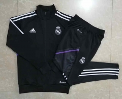 2022-2023 Real Madrid Black Thailand Soccer Jacket Uniform-815