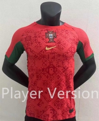 Player Version 2022-2023 Portugal Red Thailand Soccer Jersey AAA-888
