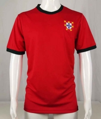 Retro Version 66-69 Portugal Home Red Thailand Soccer Jersey AAA-503