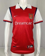 Retro Version 99-00 Arsenal Home Red Thailand Soccer Jersey AAA-503