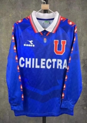 Retro Version 1996 Universidad de Chile Home Blue Thailand Soccer Jersey AAA-510