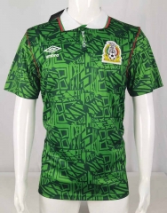 Retro Version 1994 Mexico Home Green Thailand Soccer Jersey AAA-503