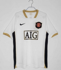 Retro Version 06-07 Manchester United Away White Thailand Soccer Jersey AAA-C1046