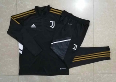 2022-2023 Juventus Black Thailand Soccer Tracksuit-815