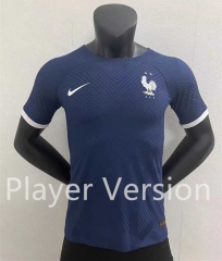 Player Version 2022-2023 France Home Royal Blue Thailand Soccer Jersey AAA-2016