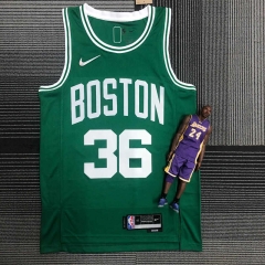 75th Anniversary Boston Celtics Green #36 NBA Jersey-311