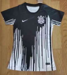 2022-2023 Corinthians Black&White Thailand Women Soccer Jersey AAA-708