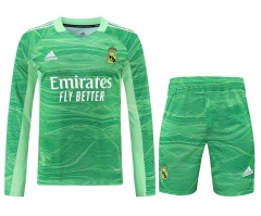2022-2023 Real Madrid Goalkeeper Green LS Thailand Soccer Uniform-418