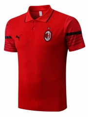 2022-2023 AC Milan Red Thailand Polo Shirt-815