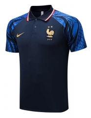 2022-2023 France Royal Blue Thailand Polo Shirt-815