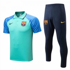 2022-2023 Barcelona Green Thailand Polo Uniform-815