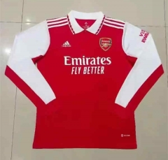 2022-2023 Arsenal Home Red LS Thailand Soccer Jersey AAA-2818