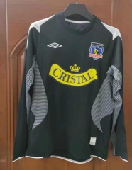 Retro Version 2006 Colo-Colo Away Black LS Thailand Soccer Jersey AAA-7T