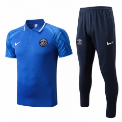 2022-2023 PSG Camouflage Blue Thailand Polo Uniform-815