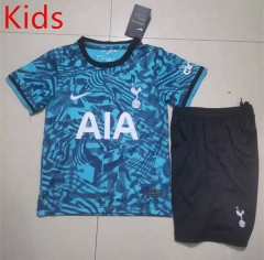 2022-2023 Tottenham Hotspur 2nd Away Blue Kids/Youth Soccer Uniform-507