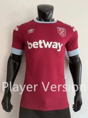 Player Version 2022-2023 West Ham United Home Dark Red Thailand Soccer Jersey AAA-CS