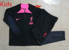 2022-2023 Liverpool Black Kids/Youth Soccer Jacket Uniform-815