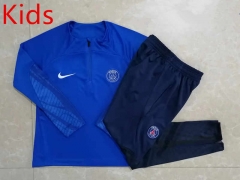2022-2023 Paris SG Camouflage Blue Kids/Youth Soccer Tracksuit -815