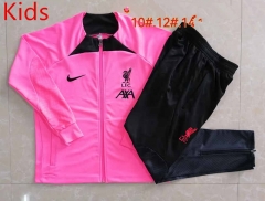 2022-2023 Liverpool Pink Kids/Youth Soccer Jacket Uniform-815