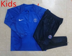 2022-2023 Paris SG Camouflage Blue Kids/Youth Soccer Tracksuit -815